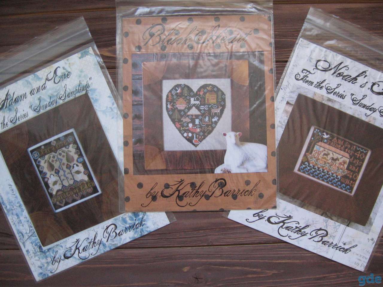 KATHY BARRICK Black Heart схема для вышивания США, фотография 4