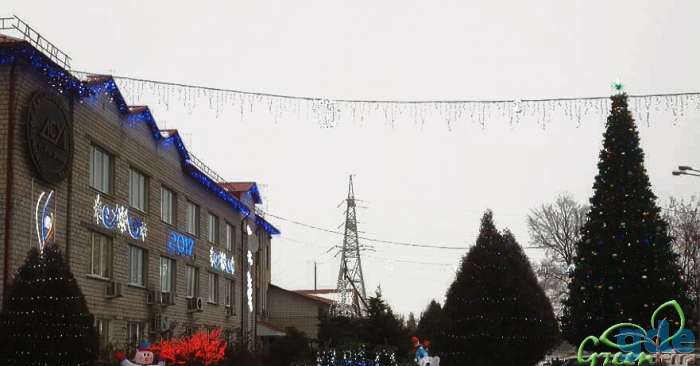Большие уличные елки, фотография 1