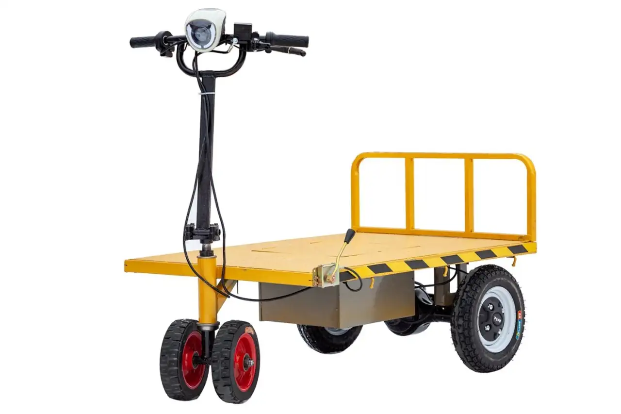 Платформенная тележка электрическая rutrike хоппер, фотография 7