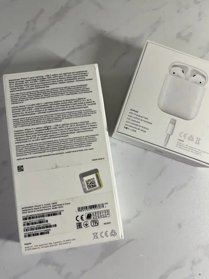 iPhone 11purple 128 gbAirPods, фотография 2