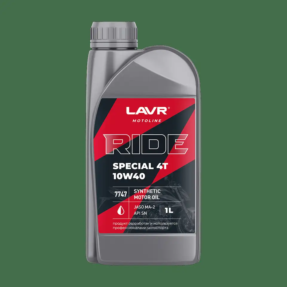 Моторное масло для мотоциклов ride special 4т 10w40 sn lavr motoline,, фотография 1
