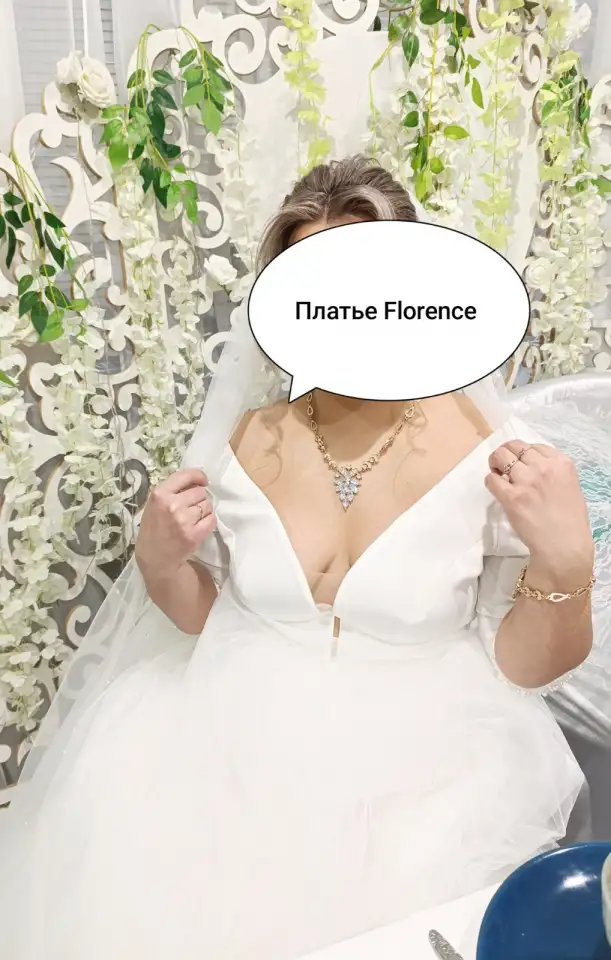 Платье свадебное со шлейфом Florence чехлол на сутки, фотография 7