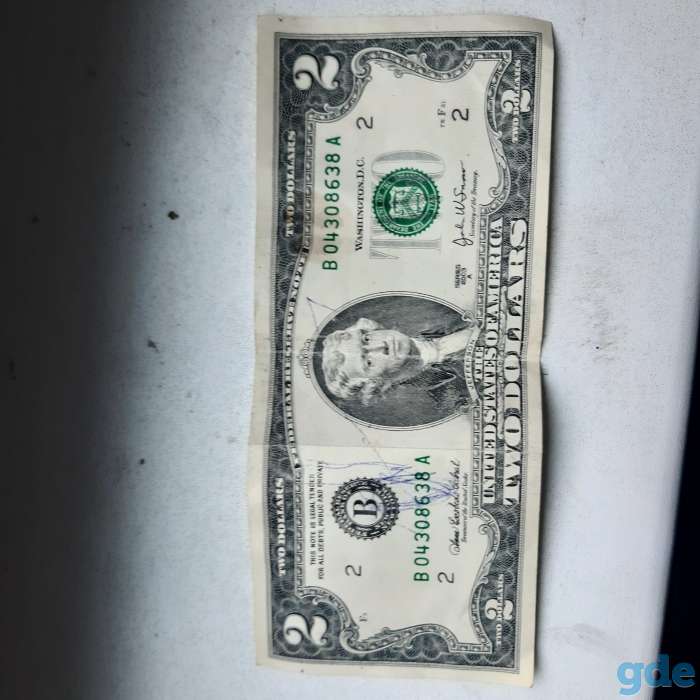 Продам 2 $ одной купюрой, фотография 2