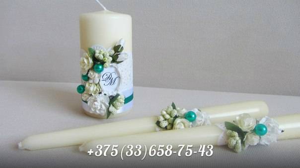 свадебные аксессуары, бокалы, очаг, бутоньерки, подвязка, букет, фотография 1
