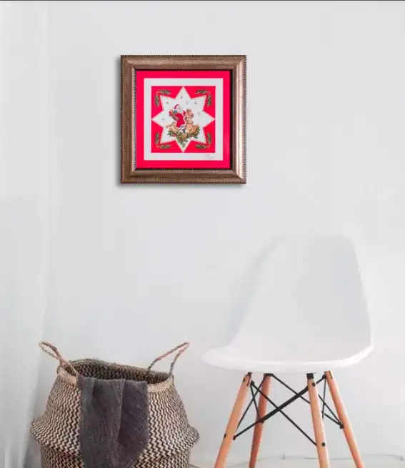 Картина Вифлеемская звезда, ручная работа, вышивка., фотография 1