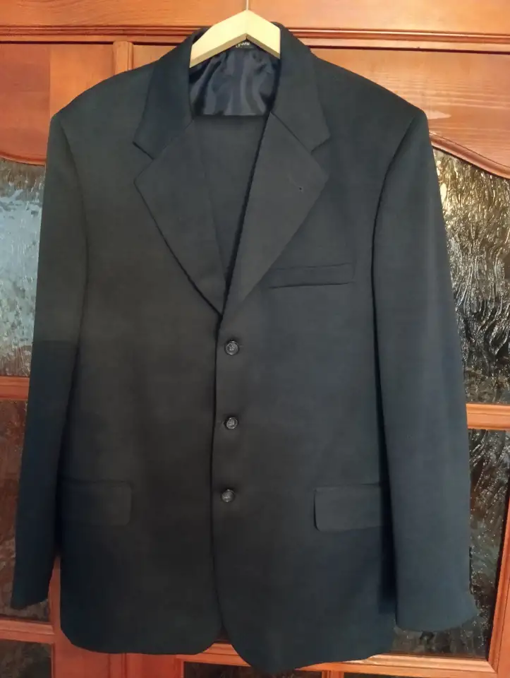 Костюм мужской, новый, производства Германии, Moda Senfoni, размер 48, черный, фотография 1