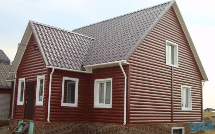 САЙДИНГ металлический БлокХаус Под Бревно ECOSTEEL, фотография 5