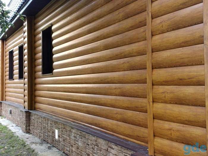 САЙДИНГ металлический БлокХаус Под Бревно ECOSTEEL, фотография 8