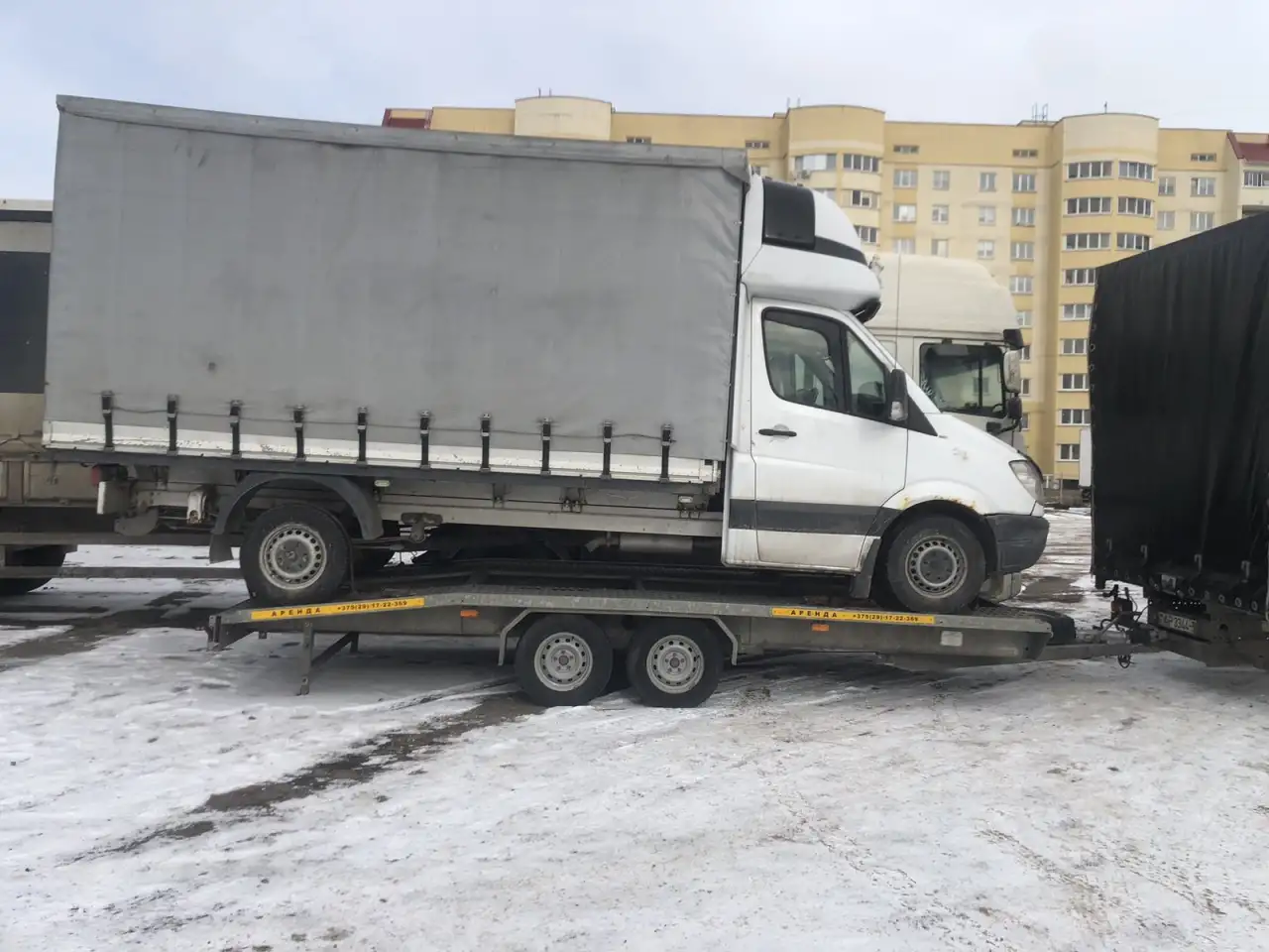 Аренда лафета прицепа автовоза площадки, фотография 5