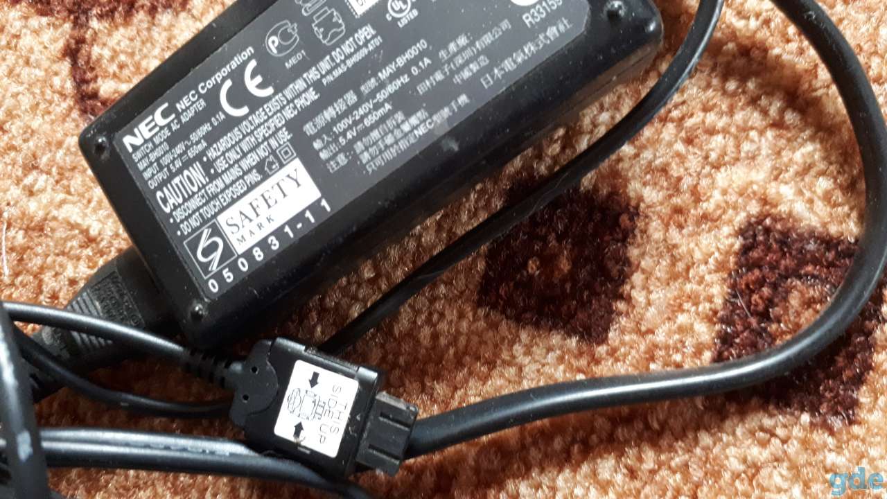 Зарядка блок питания 5.4V MAY-BH0010 для NEC и Samsung, фотография 1