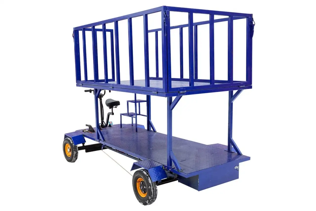 Платформенная тележка электрическая rutrike палисад ярус, фотография 7