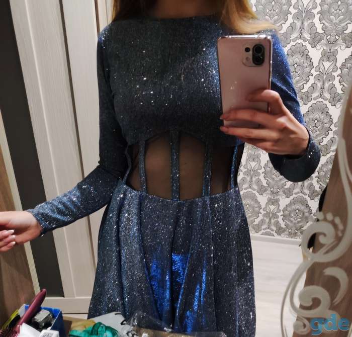 Нарядное платье с люрексом, фотография 2