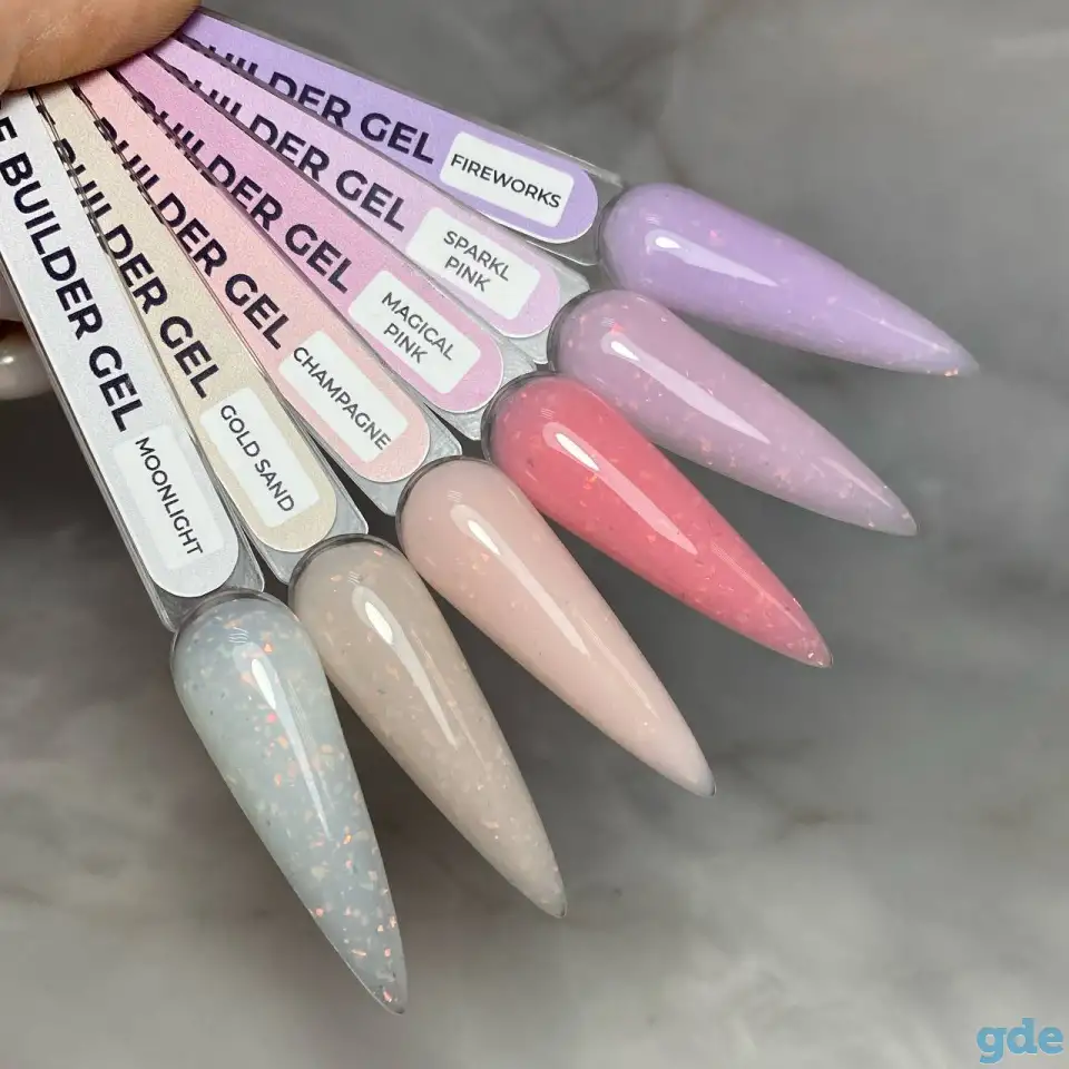 Гель Oh My Angel Brocade Builder Gel - Fireworks, 15 мл, фотография 2