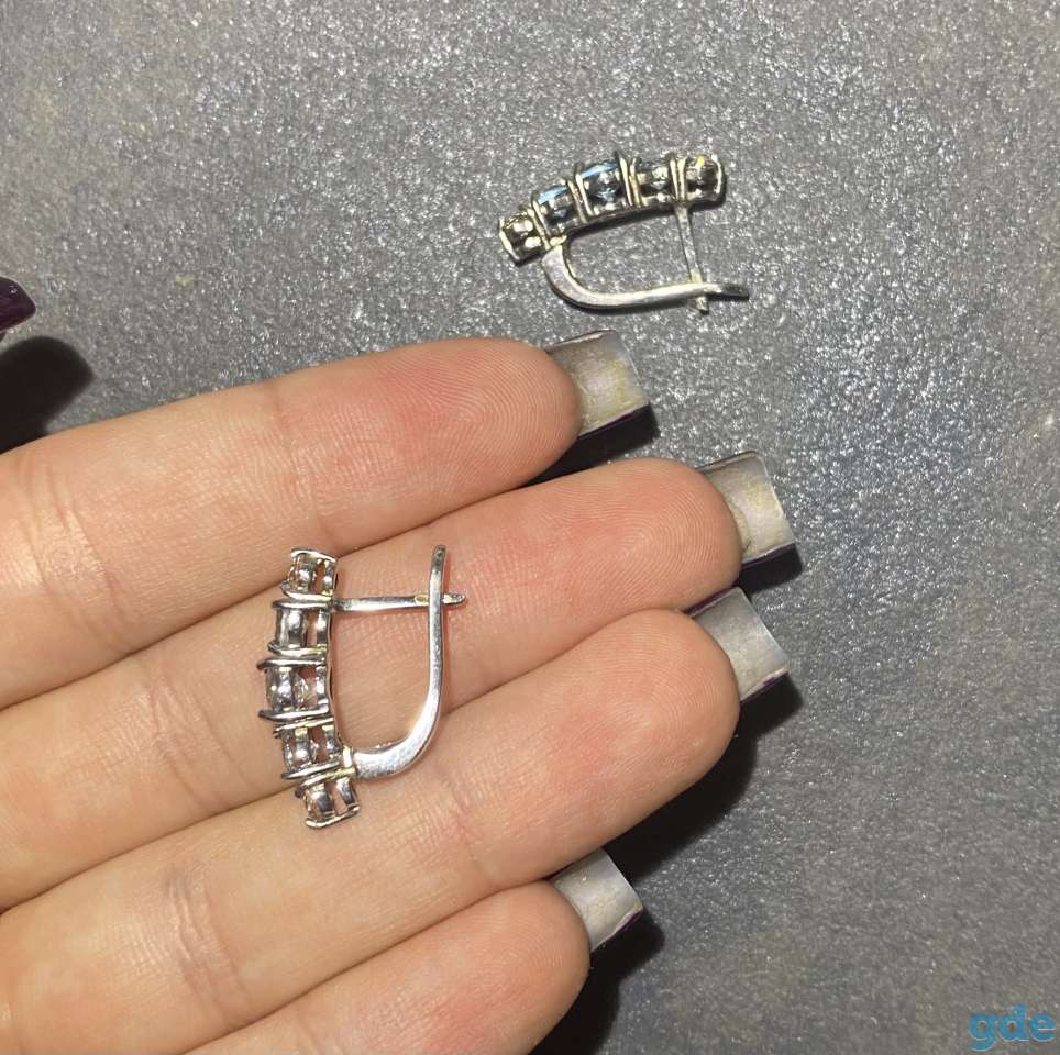 Серебряные серьги, фотография 3