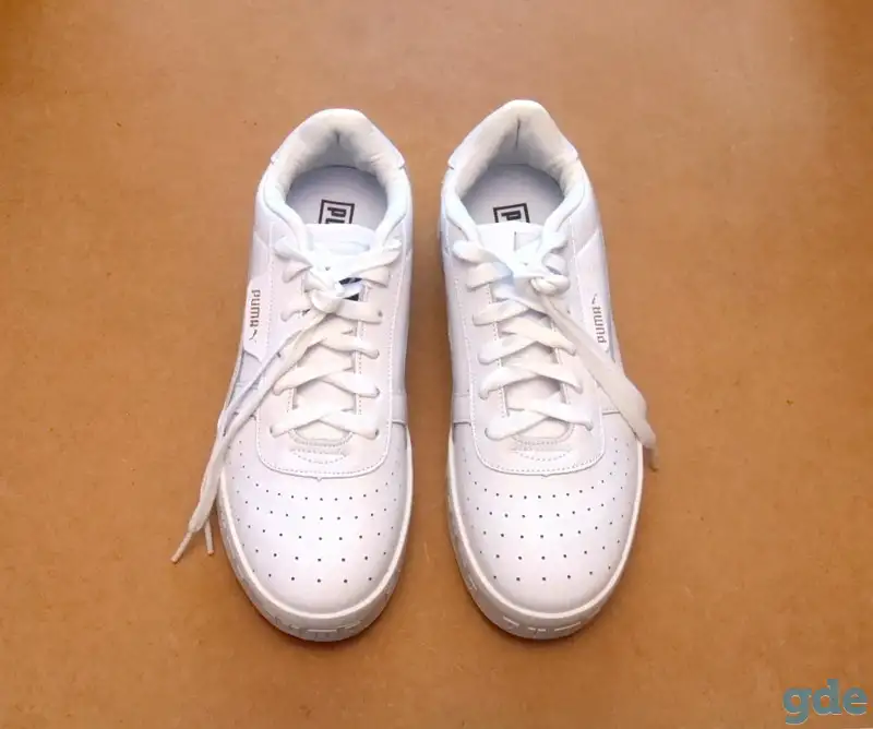 Женские кроссовки Puma Cali Bold белый цвет. Р-р 39. Материал: натуральная кожа., фотография 1