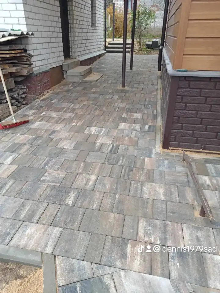 Укладка тротуарной плитки, фотография 5
