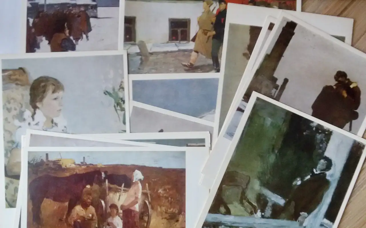Угаров Б.С, комплект больших открыток 16шт, фотография 3