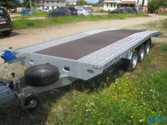 Прицеп автовоз 3 оси Польша 3500кг, 600Х240- R14C, фотография 4