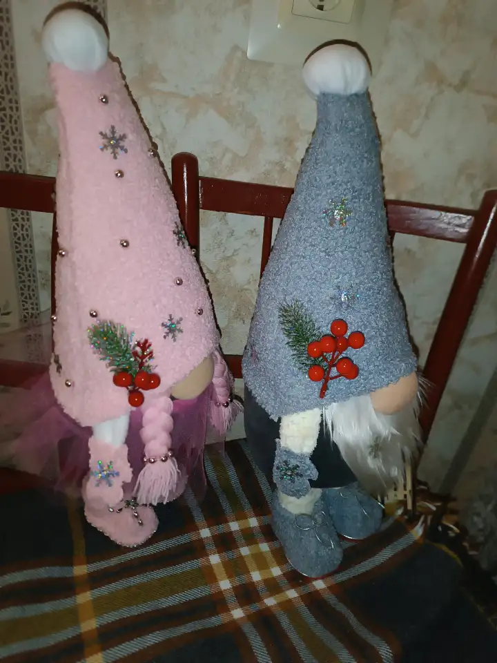 Hand-made пара лесные гномы 53 см муж и жена, фотография 5