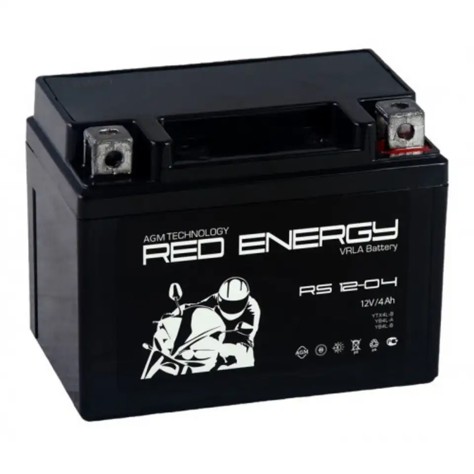 Аккумулятор red energy rs 12-04 12v 4ah, фотография 1