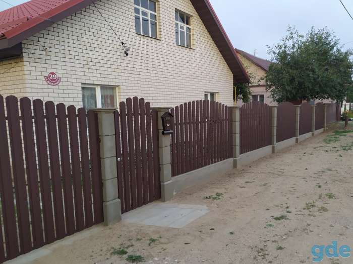 Модульный забор и фундамент для забора., фотография 1