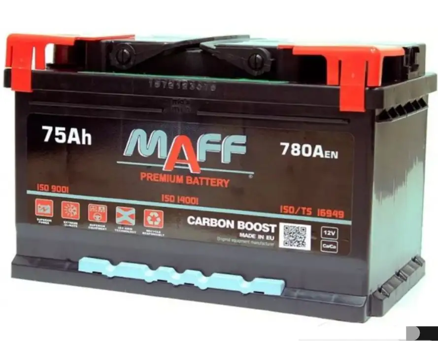 Аккумулятор Maff 75A 780 дизель/бензин R 5лет, фотография 3