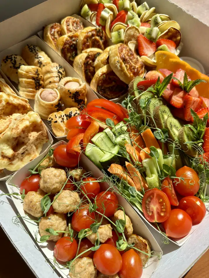 фуршет, кейтеринг, гастробоксы, закуски,, фотография 2