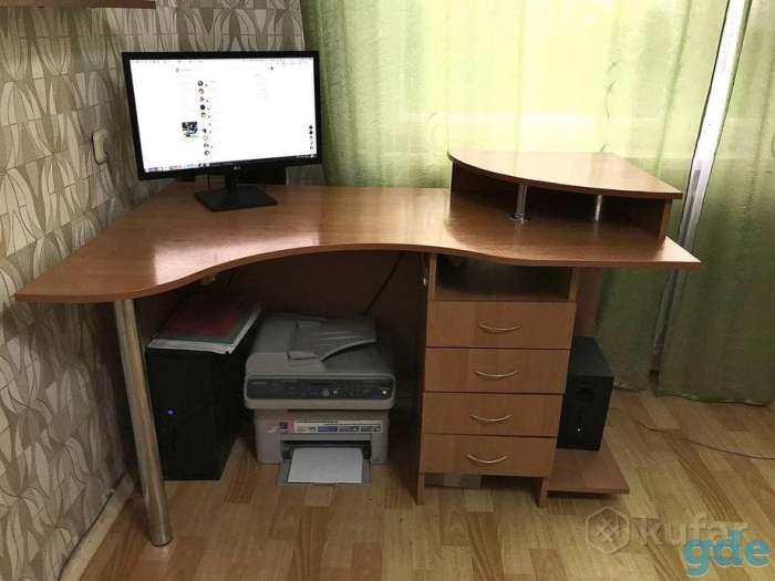 СТОЛ ПИСЬМЕННЫЙ + КОМПЬЮТЕРНЫЙ, фотография 1