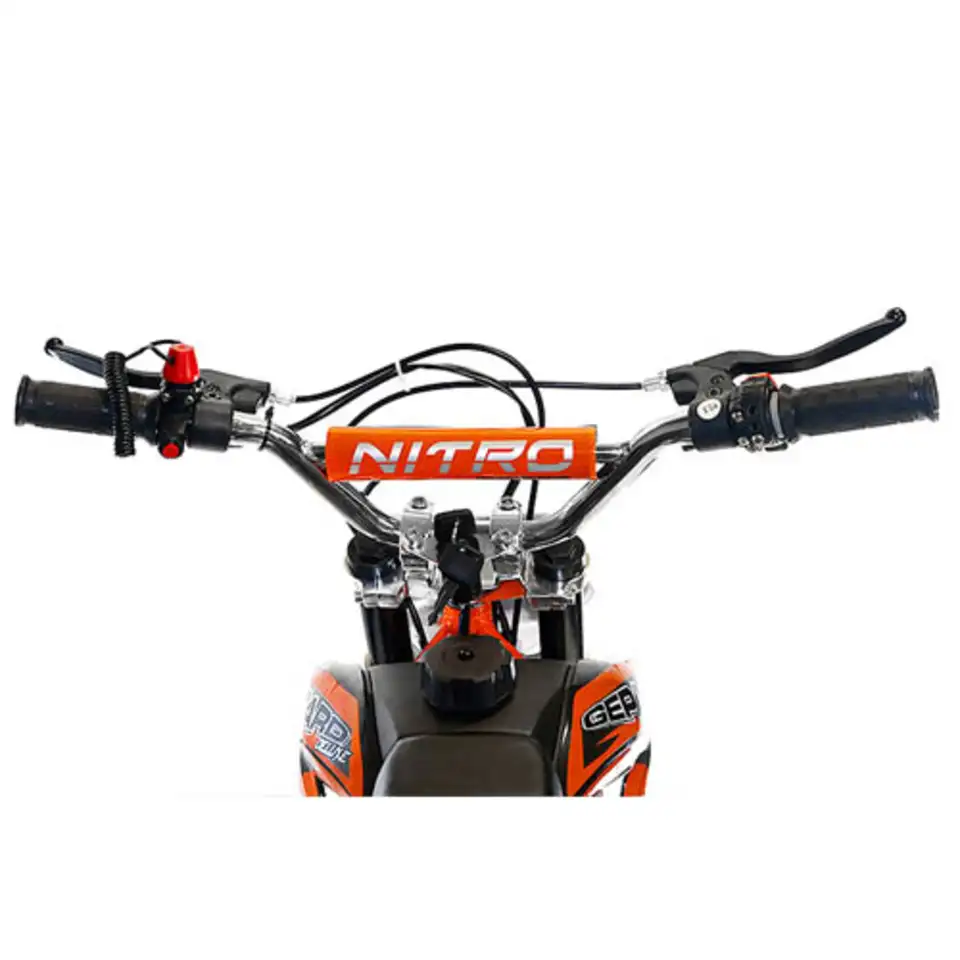 Кроссовый мотоцикл nitro 49cc dirtbike gepard deluxe tuning, фотография 4