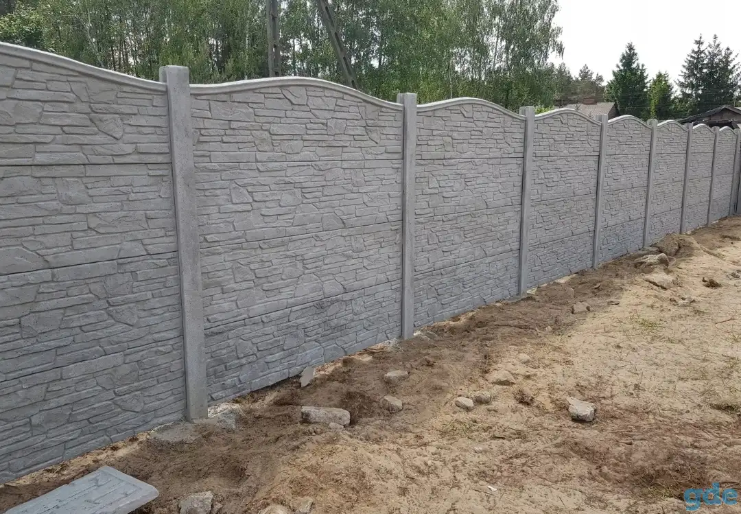 Заборы бетонные, установка и демонтаж, фотография 1