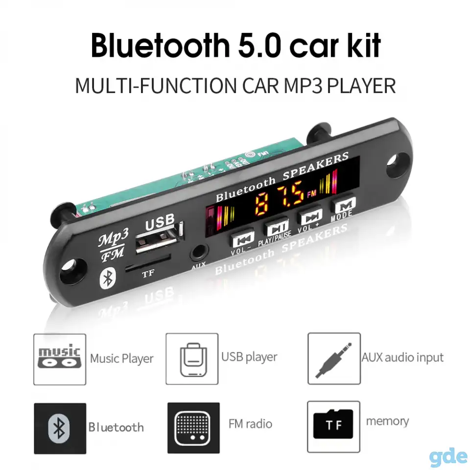 DC 5V 18V 50W усилитель MP3 декодер плата Bluetooth5.0, фотография 1
