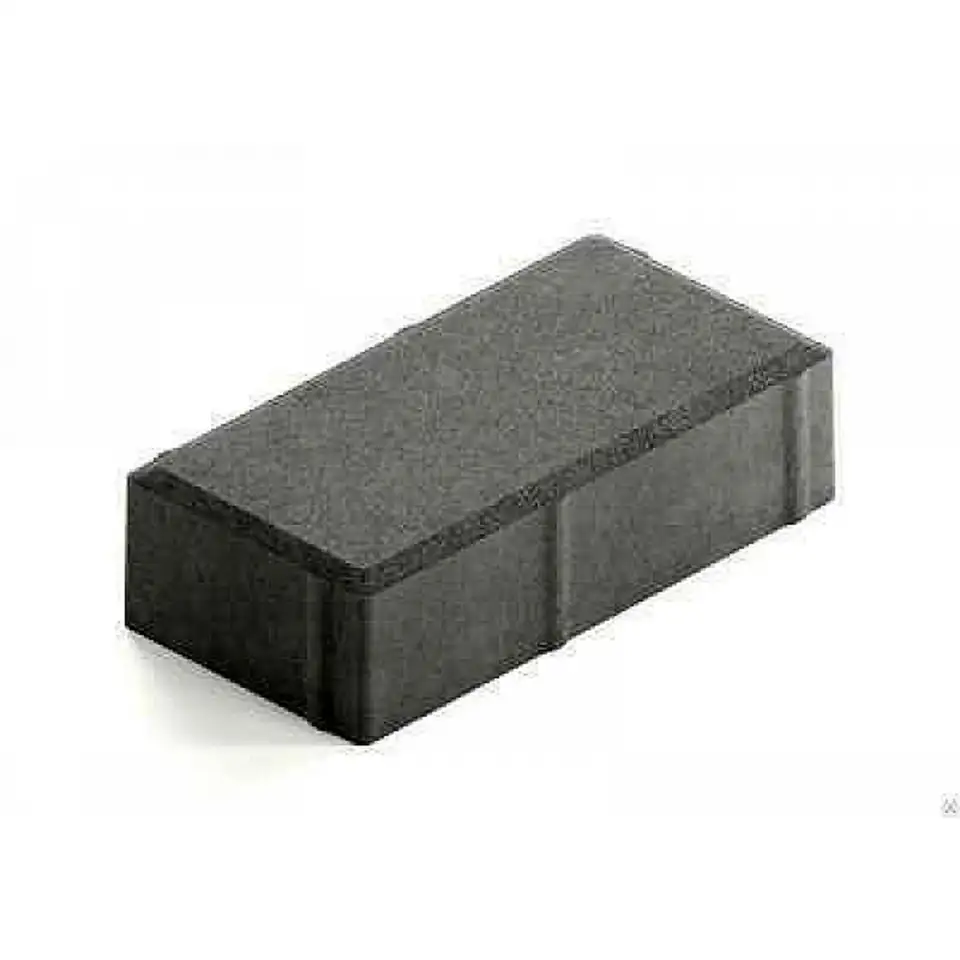 Плитка тротуарная брусчатка (кирпичик) 200-100-50 серая - продажа поштучно, фотография 1