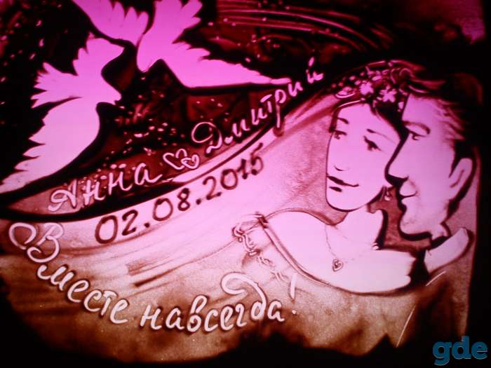 Рисование песком, картины из песка, песочное шоу, sand art, фотография 5