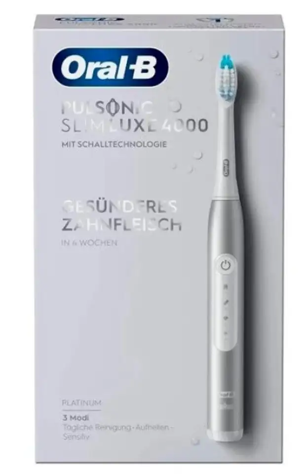 Электрическая зубная щетка oral-b pulsonic slim luxe 4000 (серебристый), фотография 1