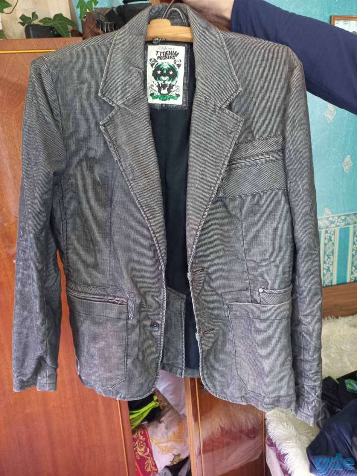 Пиджак мужской Denim Rock рр 50 спинка 80 рукав 65см, фотография 1