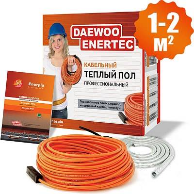Электрический теплый пол - греющий кабель, фотография 1