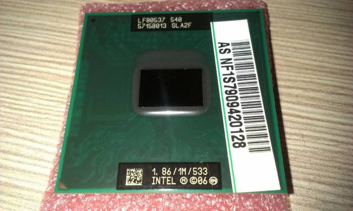 Процессор для ноутбука Intel Celeron M540, фотография 1