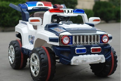 Детский электромобиль JEEP AUTO полицейский внедорожник., фотография 1