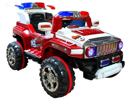 Детский электромобиль JEEP AUTO полицейский внедорожник., фотография 2