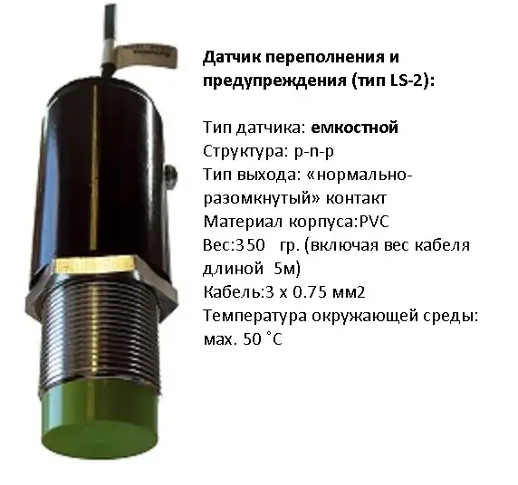 Сигнализатор предельного уровня заполнения резервуаров  с емкостными датчиками LC2-1 вода, фотография 3