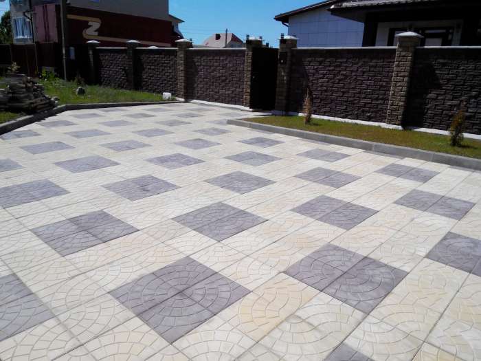 Укладка тротуарной плитки, бетонные работы., фотография 1