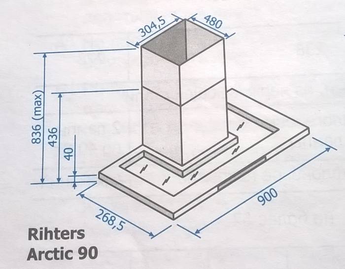 Продажа Вытяжка Rihters Arctic 90, фотография 2