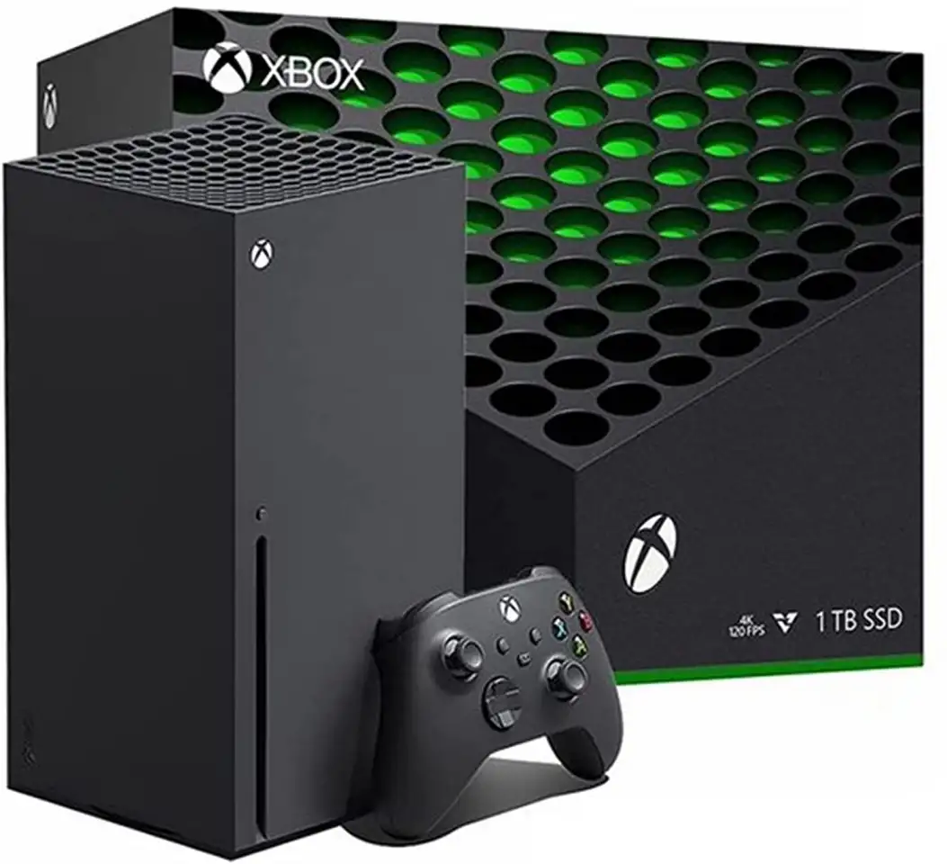 Игровая консоль Microsoft Xbox Series X 1 ТБ, черная, новая оригинальная запечатанная, фотография 1