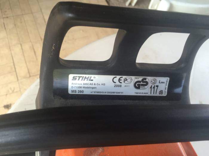 Бензопила STIHL MS 390 профессионал, фотография 2