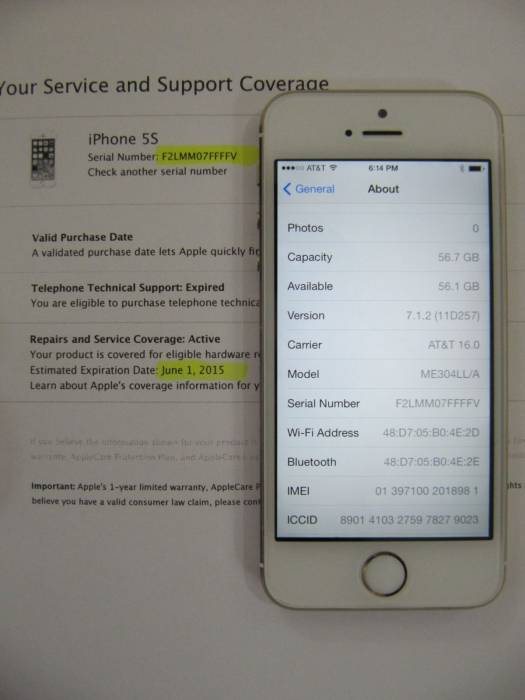 APPLE IPhone 5S ЗОЛОТО 64GB, фотография 2