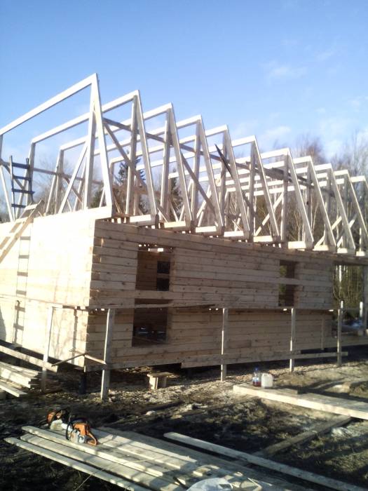 Строим дома из профилированного бруса, свое производство, не дорого, фотография 6