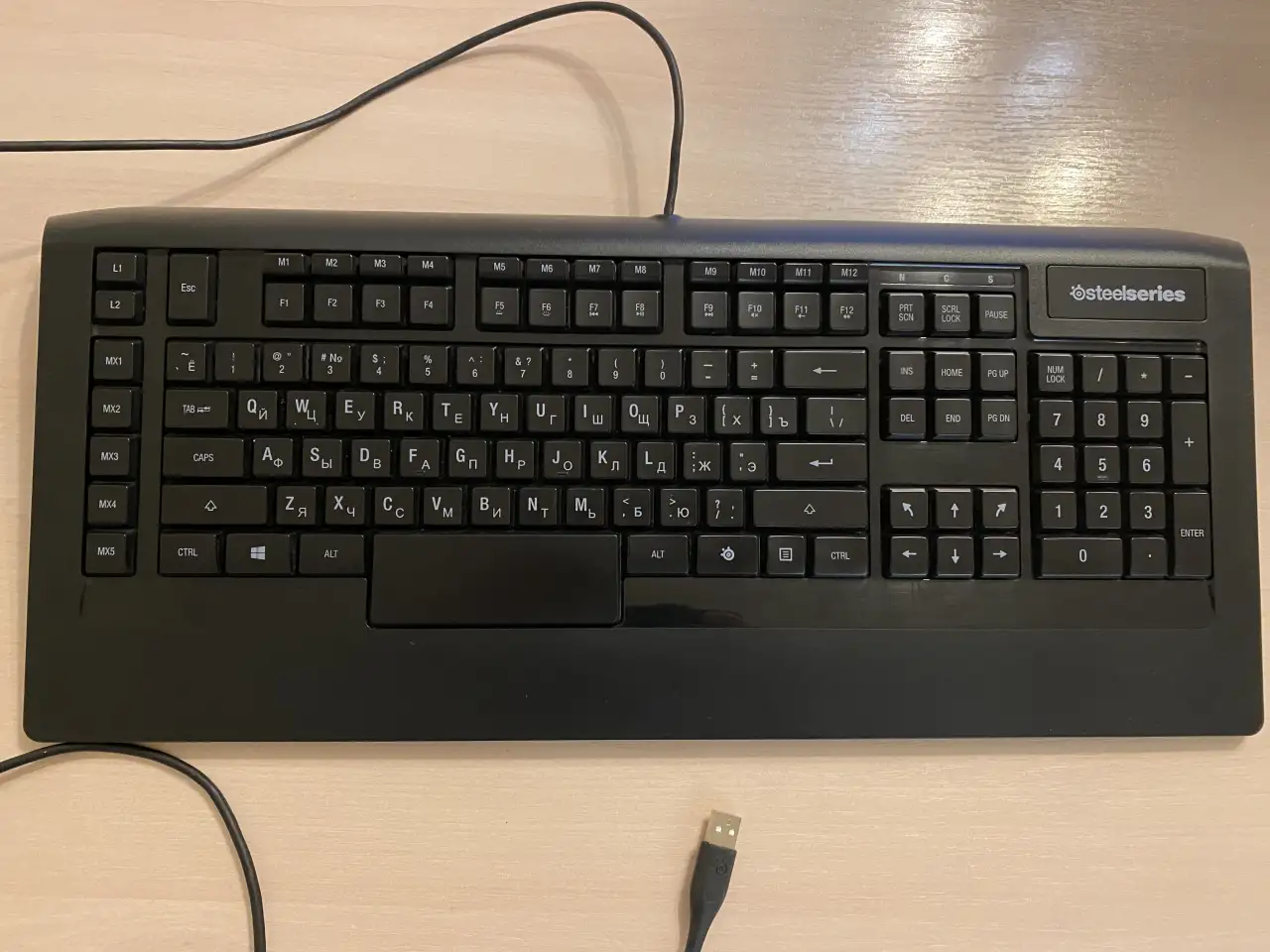 Клавиатура steelseries apex gaming keyboard  64121, фотография 8