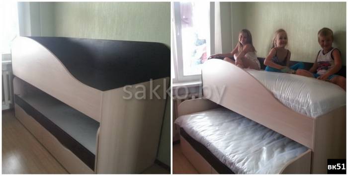 Детские кровати выкатные в Минске с выдвижными шуфлядами, фотография 6