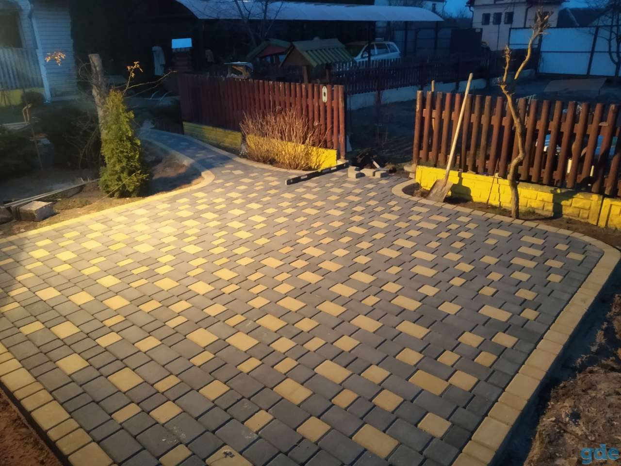 Укладка тротуарной плитки, фотография 10