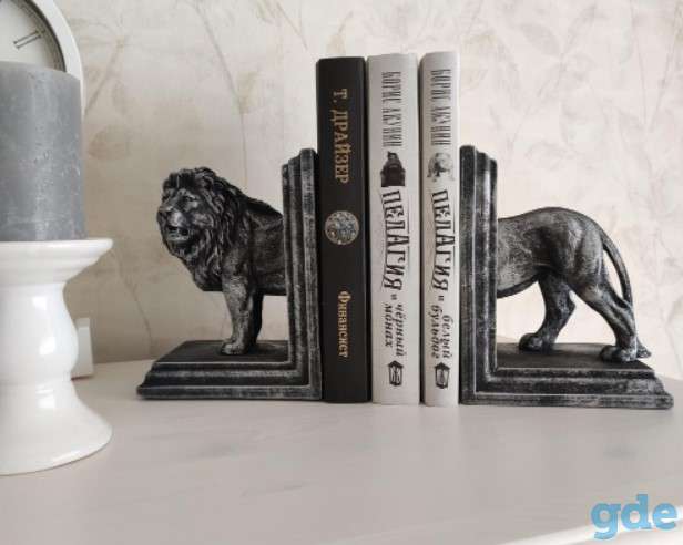 Держатель для книг Лев, подставка для книг, фотография 7